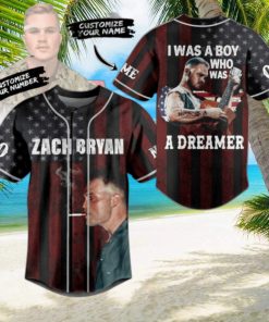 Zach Bryan I Was A Boy Who Was A Dreamer Custom Baseball Jersey