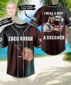 Zach Bryan I Was A Boy Who Was A Dreamer Personalized Baseball Jersey