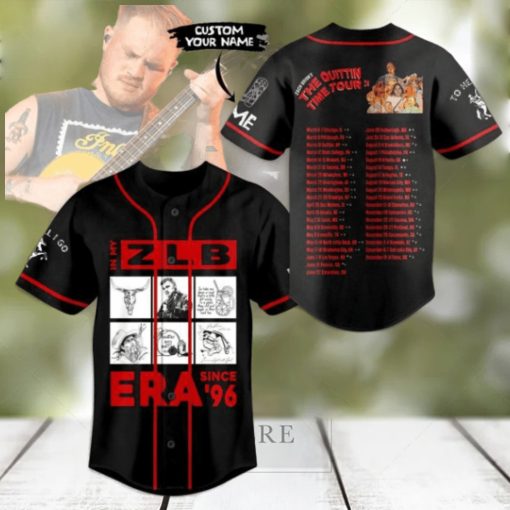 Zach Bryan The Quittin Time Tour 2024 Custom Baseball Jersey