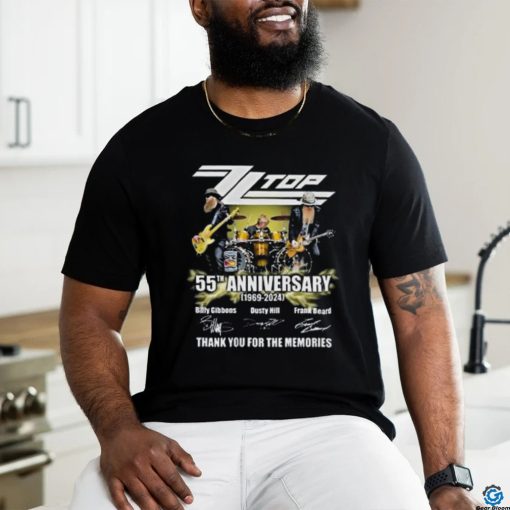 Zz Top 55th Anniversary 1969 2024 Thank You For The Memories Signatures Shirt
