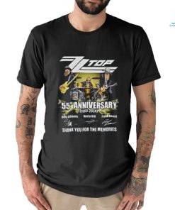 Zz Top 55th Anniversary 1969 2024 Thank You For The Memories Signatures Shirt