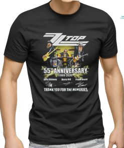 Zz Top 55th Anniversary 1969 2024 Thank You For The Memories Signatures Shirt