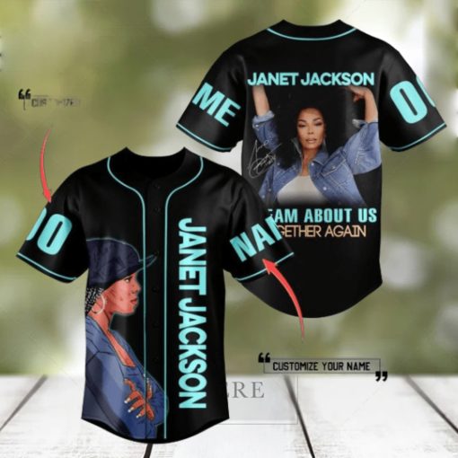 janet jackson dream about us together again custom baseball jerseys