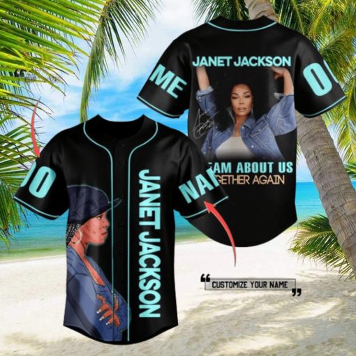 janet jackson dream about us together again custom baseball jerseys