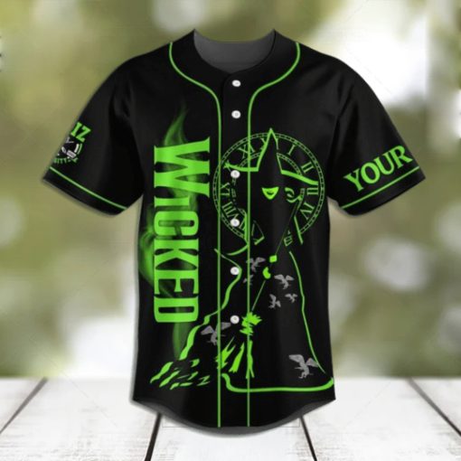 wicked  defying  gravity  custom  baseball  jersey