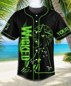 wicked  defying  gravity  custom  baseball  jersey