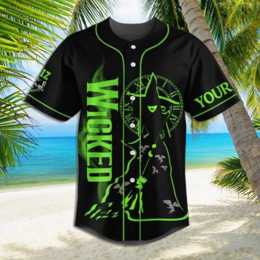 wicked  defying  gravity  custom  baseball  jersey