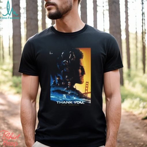 13 Years Four Championships Countless Iconic Moments Thank You For Everything Klay Thompson Golden State Warriors T Shirt