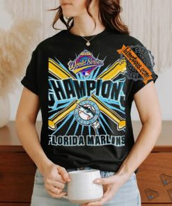 1997 Florida Marlins World Series Champs bats vintage shirt