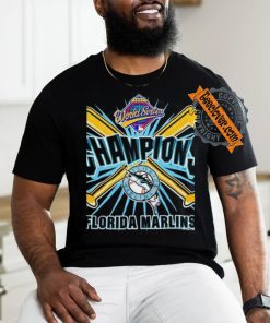 1997 Florida Marlins World Series Champs bats vintage shirt