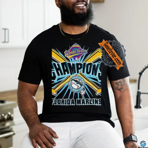 1997 Florida Marlins World Series Champs bats vintage shirt