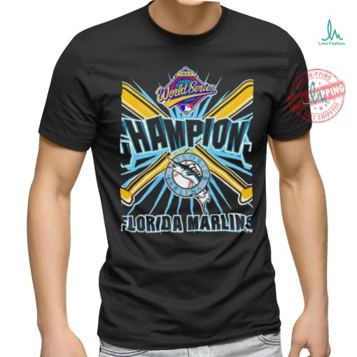 1997 Florida Marlins World Series Champs bats vintage shirt