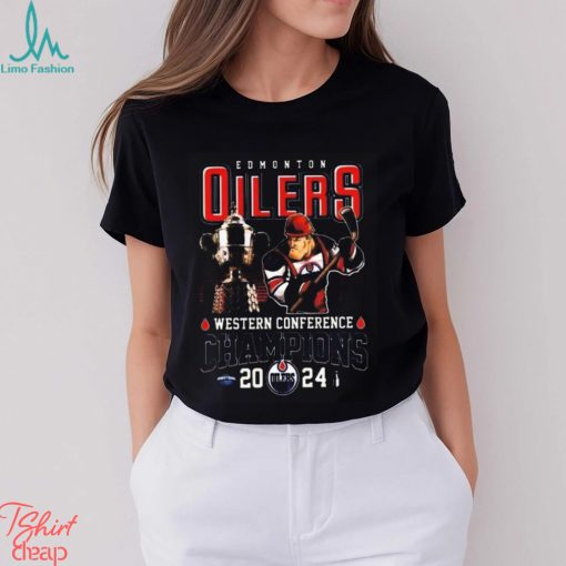 2024 Edmonton Oilers Hockey Western Conference Champions T Shirt