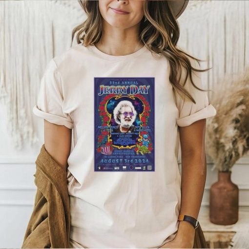 22nd Annual Jerry Garcia Jerry Day August 3 2024 T Shirt