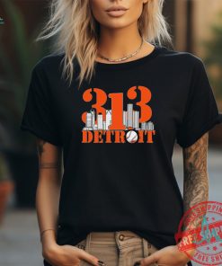 313 Detroit Skyline Detroit Shirt