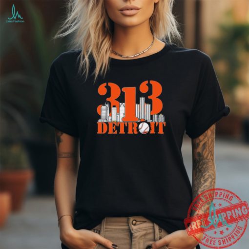 313 Detroit Skyline Detroit Shirt