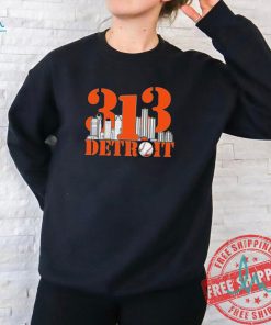 313 Detroit Skyline Detroit Shirt