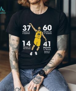 37 Points In A Quarter 60 Points On 11 Dribbles 14 Threes In 26 Minutes 41 Unisex T Shirt