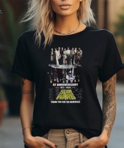 47 Anniversary 1977 2024 Star Wars Thank You For The Memories Signatures Shirt
