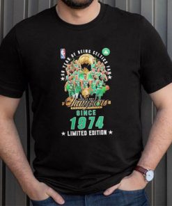 50 Years Of Being Boston Celtics Fan 2023 24 NBA Champions Since 1974 Limited Edition T Shirt