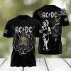 AC DC Rock Band All Over Printed Shirt 6049