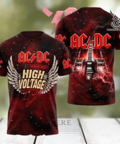 AC DC Rock Band All Over Printed Shirt 2575