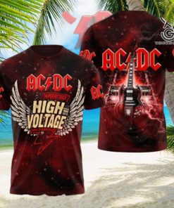 AC DC Rock Band All Over Printed Shirt 2575