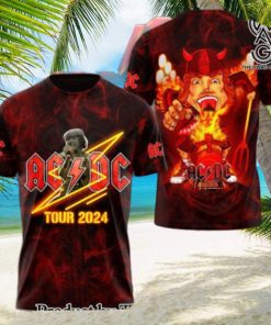 AC DC Rock Band All Over Printed Shirt 2707