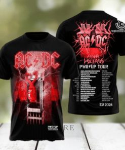 AC DC Rock Band All Over Printed Shirt 3145
