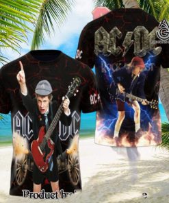 AC DC Rock Band All Over Printed Shirt 3217