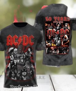 AC DC Rock Band All Over Printed Shirt 3223