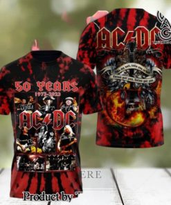 AC DC Rock Band All Over Printed Shirt 3235