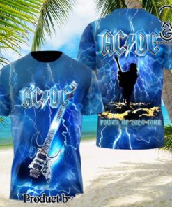 AC DC Rock Band All Over Printed Shirt 3265