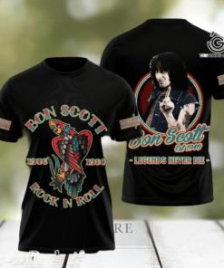 AC DC Rock Band All Over Printed Shirt 3343