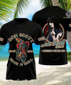 AC DC Rock Band All Over Printed Shirt 3343