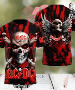 AC DC Rock Band All Over Printed Shirt 3349