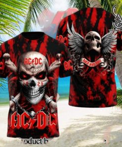AC DC Rock Band All Over Printed Shirt 3349