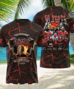 AC DC Rock Band All Over Printed Shirt 3373