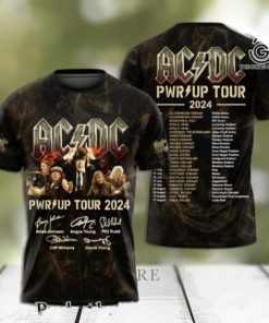 AC DC Rock Band All Over Printed Shirt 3745