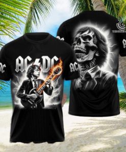AC DC Rock Band All Over Printed Shirt 3991