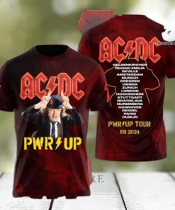 AC DC Rock Band All Over Printed Shirt 4207