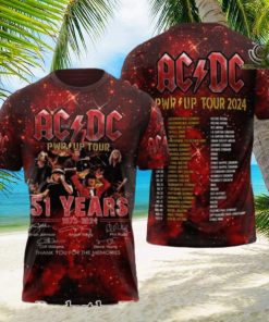 AC DC Rock Band All Over Printed Shirt 4267
