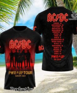 AC DC Rock Band All Over Printed Shirt 4327