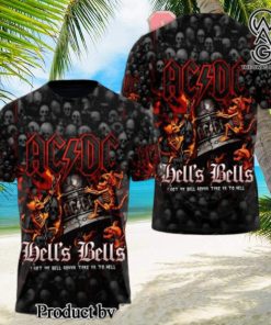 AC DC Rock Band All Over Printed Shirt 6043