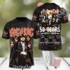 AC DC Rock Band All Over Printed Shirt  6043