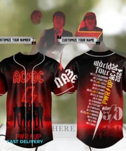 ACDC Power Up World Tour 2024 Baseball Jersey