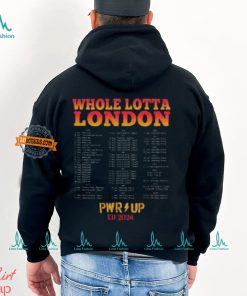 ACDC Whole Lotta London 2024 Tour Showcasing Every Show ACDC Has Played In London T Shirt