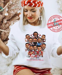 ACF Fiorentina vs Olympiacos F.C. UEFA Europa Conference League 2024 Champions caricature shirt