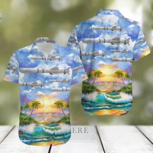 AGM 84 Harpoon Missile Hawaiian Shirt