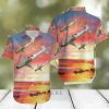 Surfing T Rex Dinosaur Hawaiian Shirt